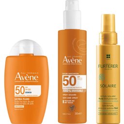 Pack Ultra Fluido Invisible SPF50 + Spray Invisible SPF50 + René Furterer Fluido Solar Protector KPF 50+