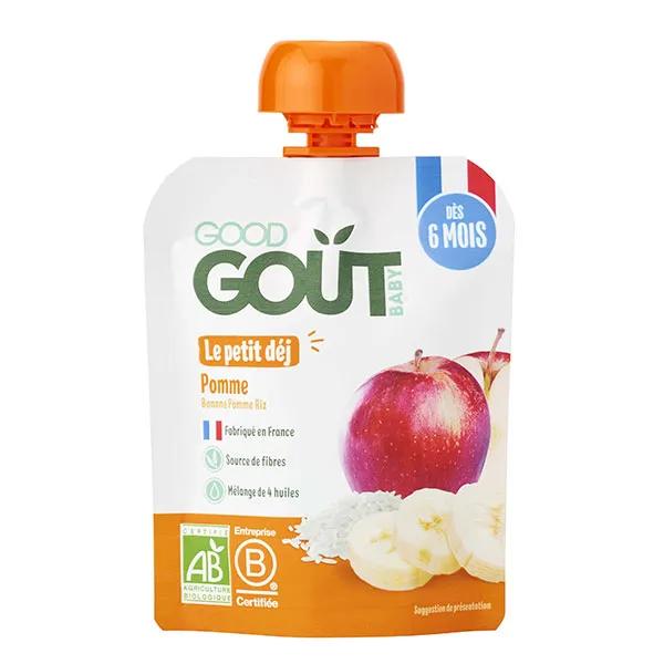 Good Gout Compote pour bébé Le Petit Déj Pomme 70g