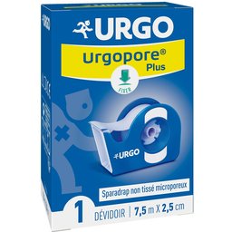 Urgo Urgopore® plus Sparadrap non tissé microporeux 7,5 m x 2,5 cm