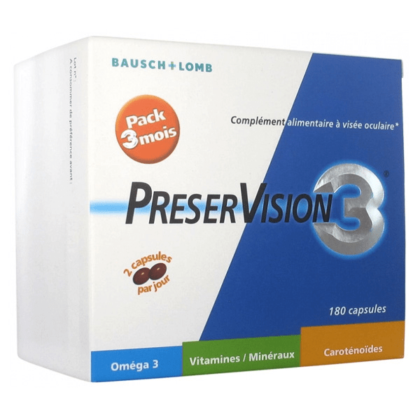 Preservision 3 - 180 capsules - Cure 3 mois