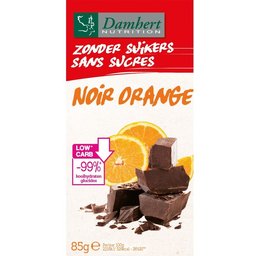 Chocolat noir/orange moins de sucre