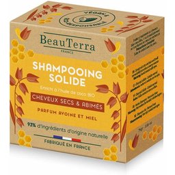 BeauTerra Shampooing Solide Cheveux Secs et Abîmés 75g