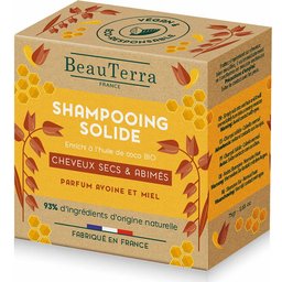 BeauTerra Shampooing Solide Cheveux Secs et Abîmés 75g