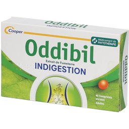 - Indigestion - Extrait de fumeterre - Adultes - 40 comprimés enrobés