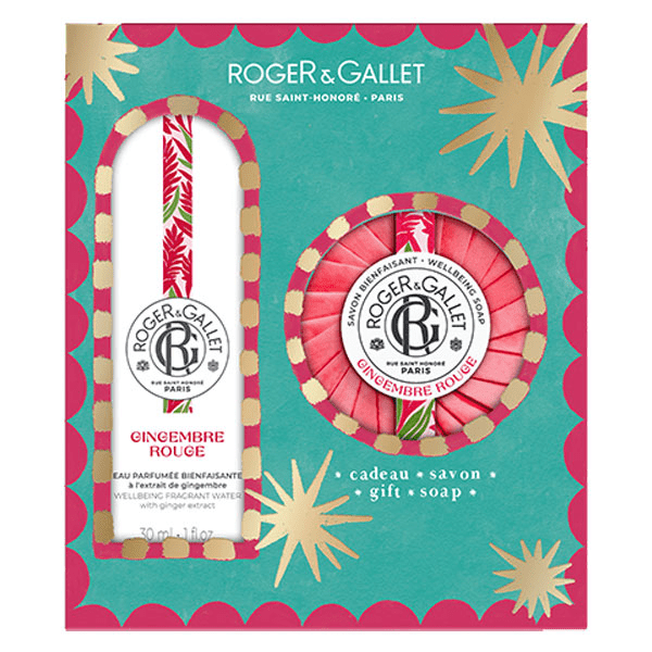 Coffret Eau Parfumée Bienfaisante Gingembre Rouge 30ml et Savon 100g