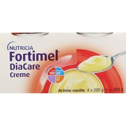 Diacare Creme, Dadfms, arôme vanille, 200 g x 4