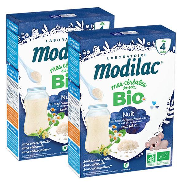 Mes Céréales du Soir Bio Nuit Calme Dès 4 mois Lot de 2x 250g