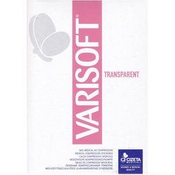Varisoft Media Transparente Mi-Bas Corta Negro T2 1 Par