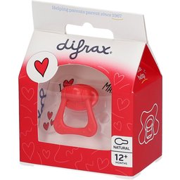 Difrax® Sucette Natural +12 Mois I Love (Couleur non sélectionnable)