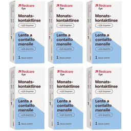 Redcare Eye Lentille de contact mensuelle -4.25 dioptries