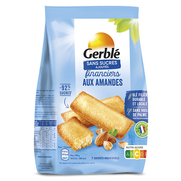 Sans Sucres Ajoutés Financiers aux Amandes 175g