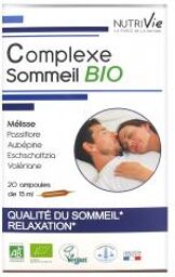 Ampoule 10 ml - Complexe Sommeil Bio - Boîte 20 Ampoules de 15 ml