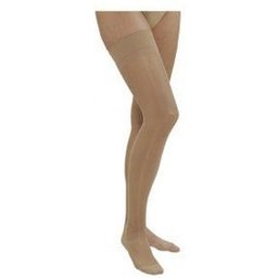 bas long avec dentelle beige T-L 1 paire
