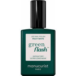 Green Flash Led Nail Polish Milky White 15ml