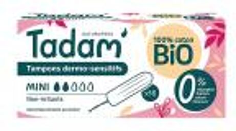 Tampons Dermo-Sensitifs Mini Bio 16 Unités - Boîte