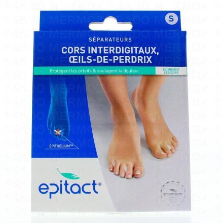Séparateurs de cors interdigitaux oeils de perdrix à l'epithelium lot de 6 petits