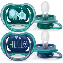 Set Ultra Air Sucette Elephant Love +18m 2uts