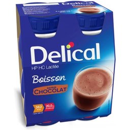 Delical HP HC Lactée Boisson Chocolat 4x200ml