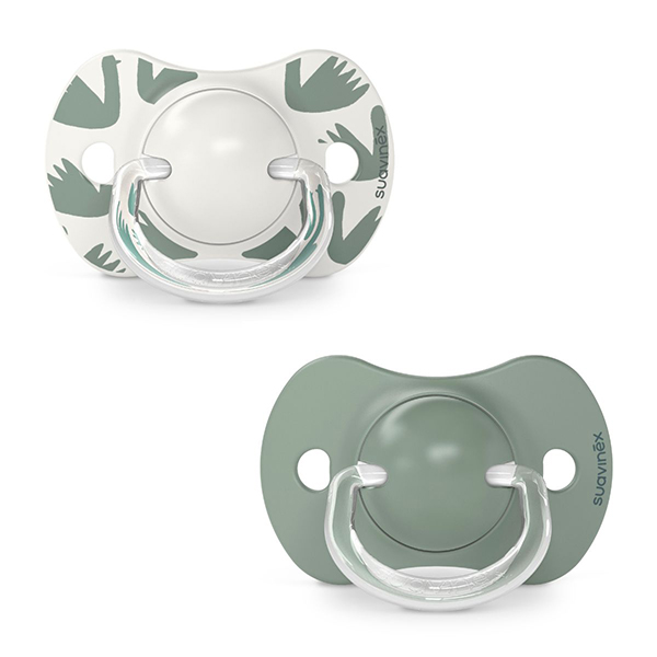 Lot de 2 Sucettes Symétriques Sx Pro 6/18 mois Walk In The Park Vert