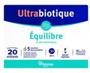Ultrabiotique Équilibre 30 Gélules Végétales - Boîte 30 Gélules