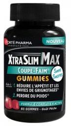 Forté Pharma Xtraslim Max Coupe Faim Gummies - 60 Gommes - Pot 60 gommes