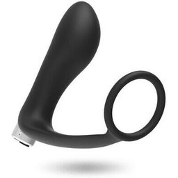 Vibrateur prostatique rechargeable noir 1pc