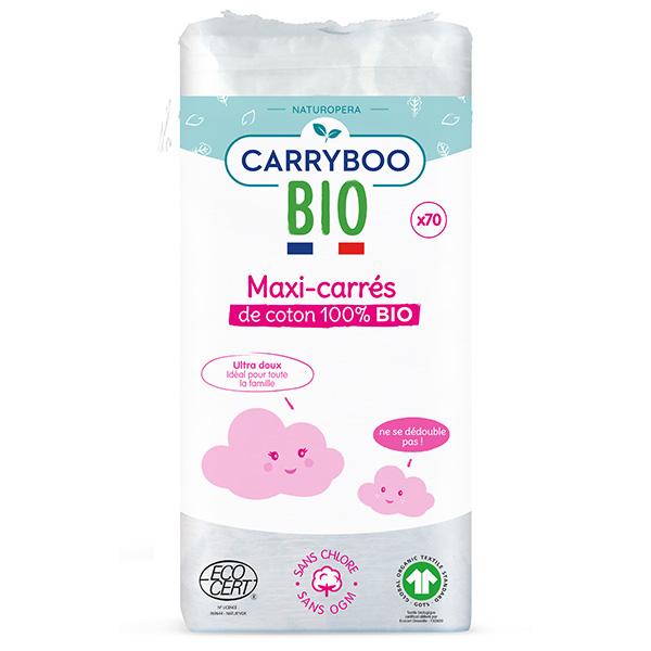 Maxi Carré Coton Bio 70 unités