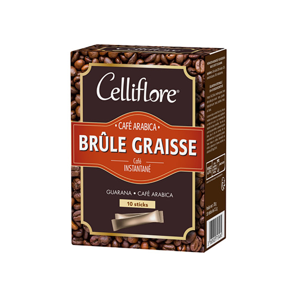 Café Instantané Arabica Brûle Graisse 10 Sticks