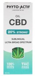Huile CBD 20% Strong Sublinguale 10 ml - Flacon compte goutte 10 ml