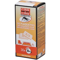Cinq SUR Cinq Plaquettes Anti-Moustiques pour Diffuseur Double Usage