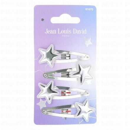 JEAN LOUIS DAVID Barrettes étoilées Argentées