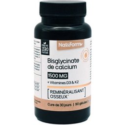 Bisglycinate de Calcium D3 K2 90 Gélules