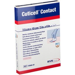 Cuticell® Contact Pansement de contact en silicone 7,5 x 10 cm
