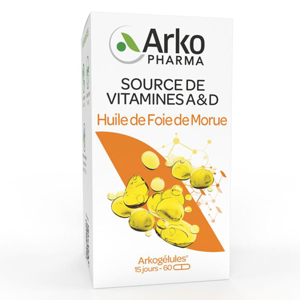 Arkogélules Huile de Foie de Morue 60 capsules
