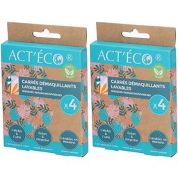 Act'eco Carrés démaquillants lavables