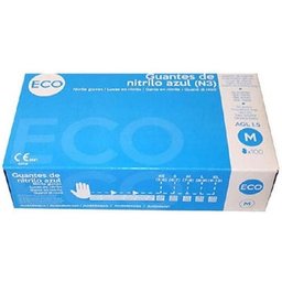 Gant en nitrile bleu sans poudre Taille M