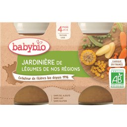 Petits Pots Jardinière de Légumes Bio dès 4 mois 2x130g