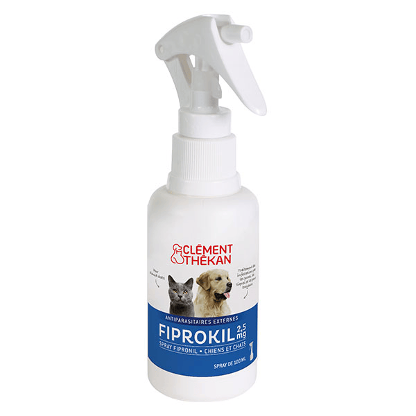 Clement Thekan Spray Anti-Puces Anti-Tiques Chien Chat 100ml