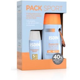 Fotoprotector ISDIN® Fusion Gel Sport SPF50 100 ml + Fusion Water SPF50+ 50 ml