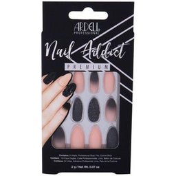 Nail Addict Premium Ongles Black Stud & Pink Ombre 24uts