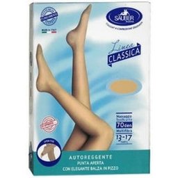 Bas Bout Ouvert 70D Lisse Neutre Taille 2 1 Paire