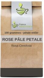 Tisane Rose pâle PETALE ENTIER 100 GRS Rosa centifolia