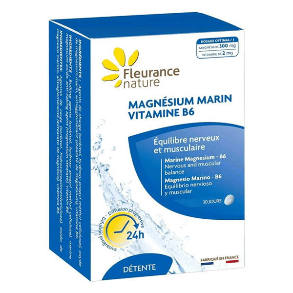 Magnésium Magnesium marin B6 20 comprimés