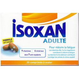 Isoxan Adulte 20 comprimés