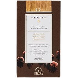 Coloration Permanente Huile D'Argan Blond Clair Doré 8.3