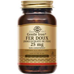 Fer Doux (Gentle Iron) 25mg - Vitalité - 90 gélules végétales