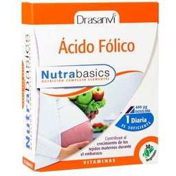 Folic Acid Nutrabasics 30 Capuchon