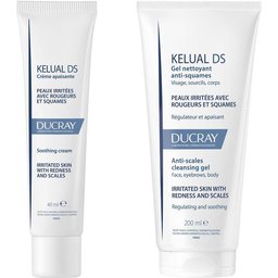 Ducray Kelual DS Gel Nettoyant Anti-squames + Kelual DS Crème apaisante squamoréductrice