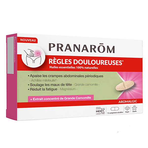 Pranarôm Aromalgic Règles douloureuses Réduit les douleurs 15 comprimés