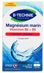 Magnésium Marin B6 Format Économique 100 Gélules - Boîte 100 gélules